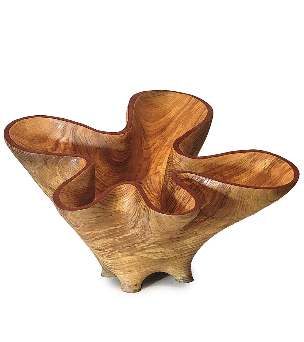 Vasija tallada "Flor del Cañón II" de Andy DiPietro