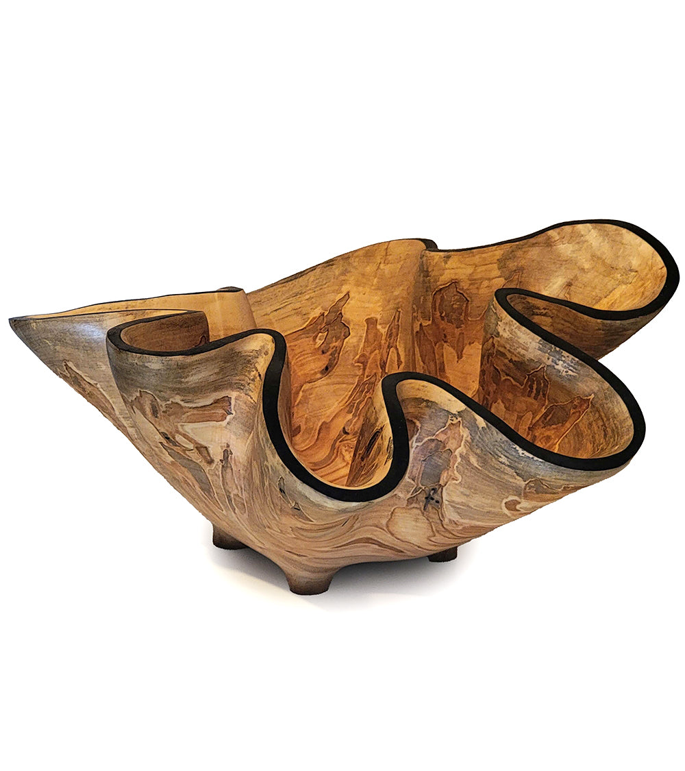 Vasija tallada "Ambrosía Azul II" de Andy DiPietro