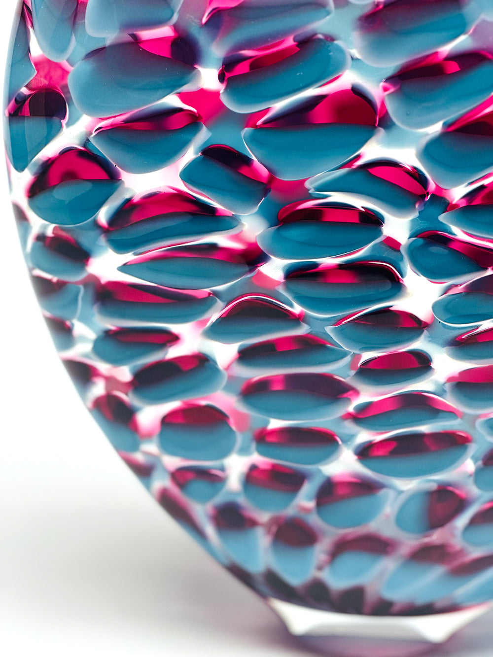 Glass Sculpture "Azure Parrot" by Jonathan Swan