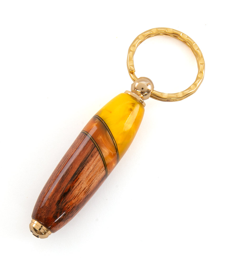 Honu Koa/Resin Key Ring (Various Colors) by Dale Dennison