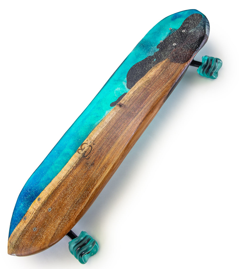 Koa-Resin Skateboard #018
