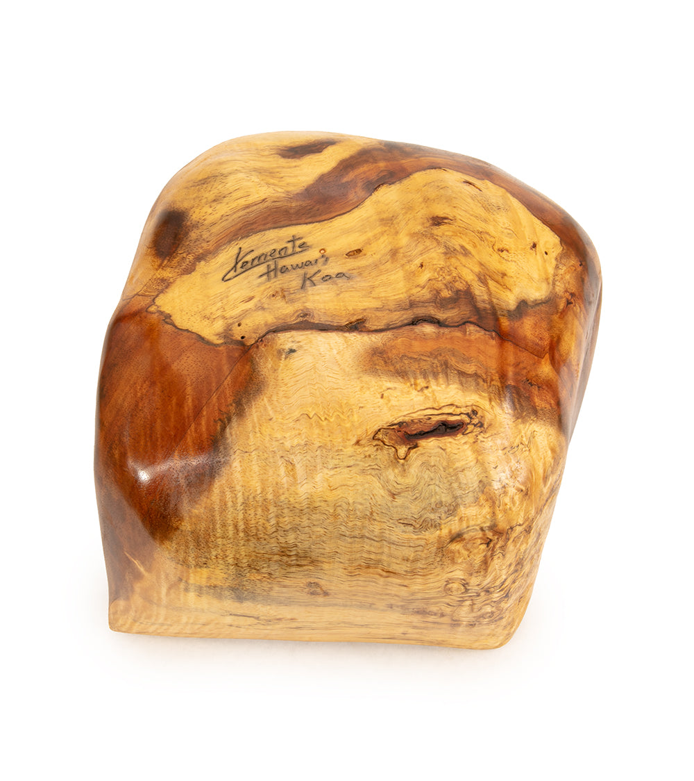 Carved Koa Vessel by Francisco Clemente
