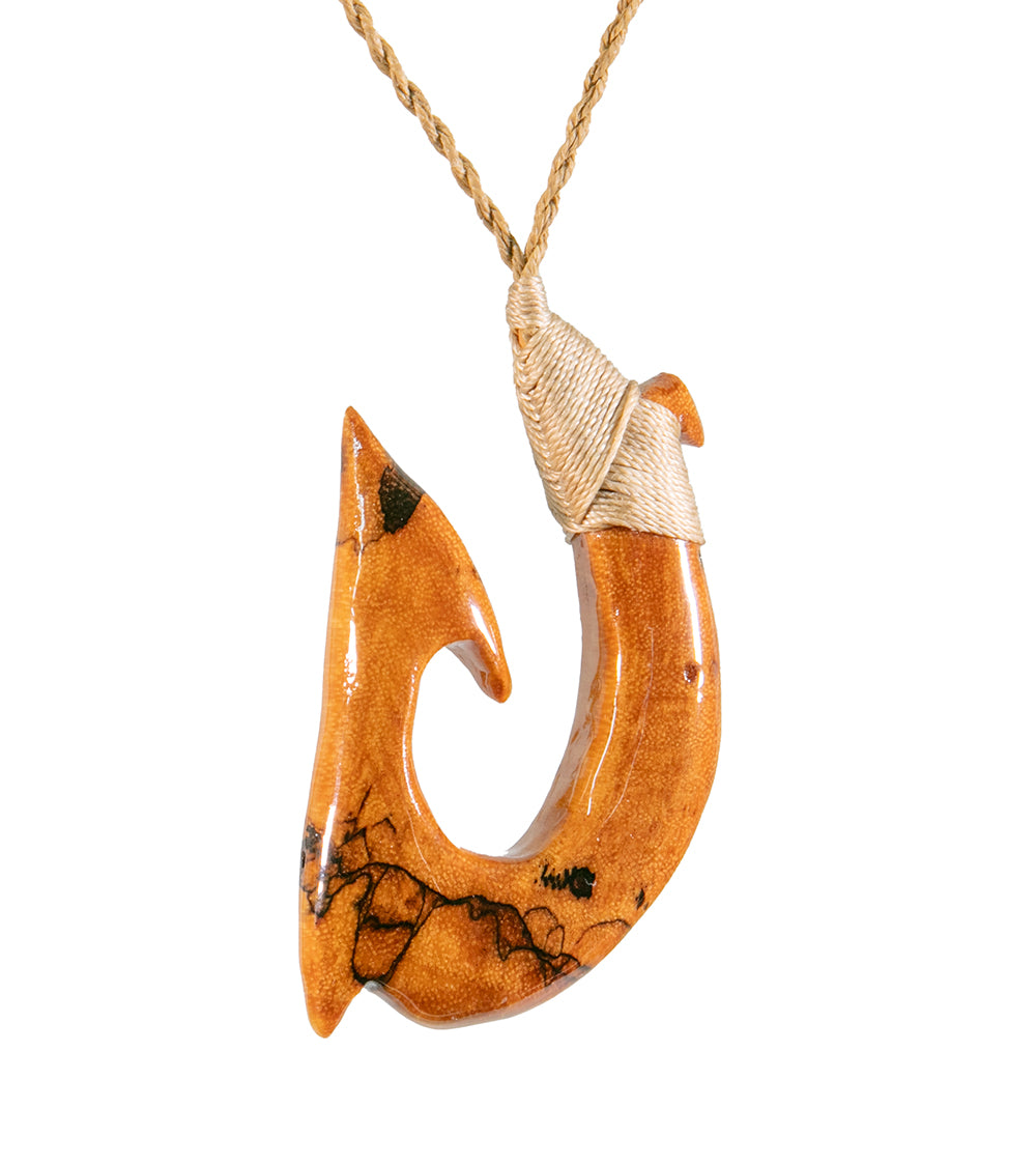 Spalted Tamarine Hook Pendant