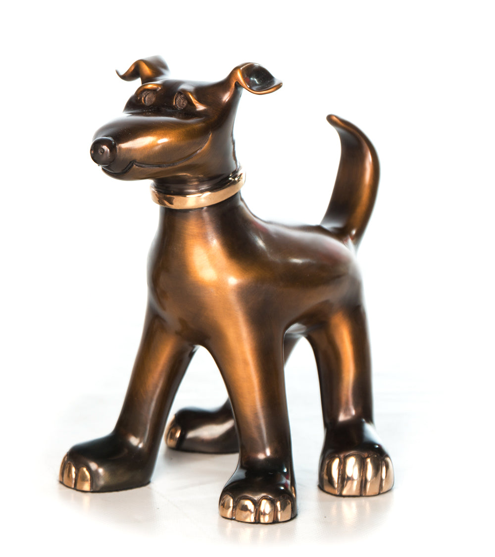 Bronze Sculpture "Dexter" by Marty Goldstein