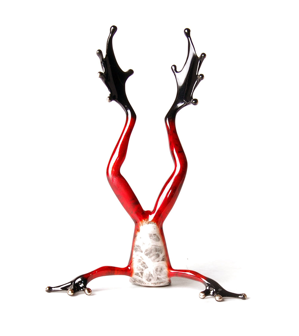 ブロンズ彫刻「ヘッド・オーバー・ヒールズ」