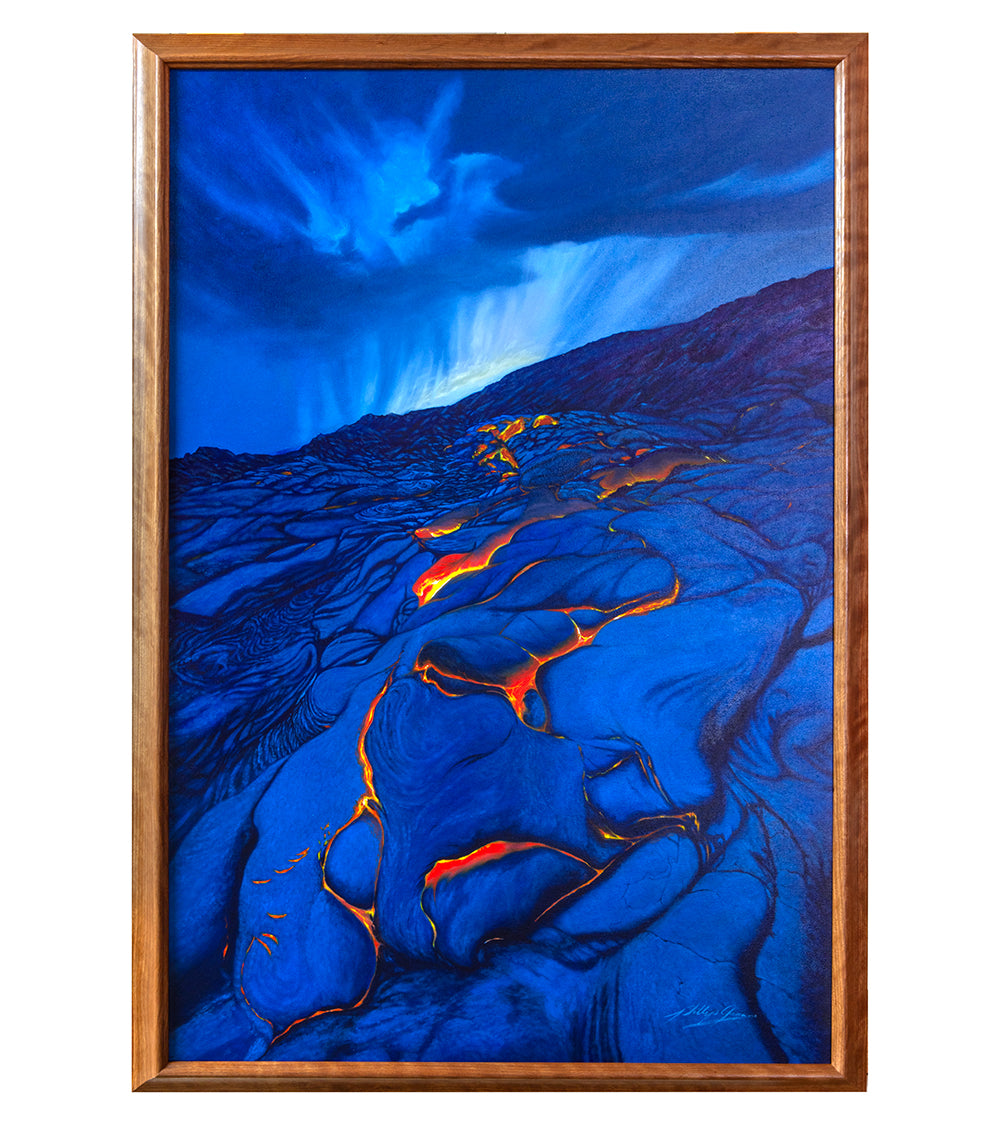 フィリップ・ガニオンによるオリジナル絵画「火事の後」24x36