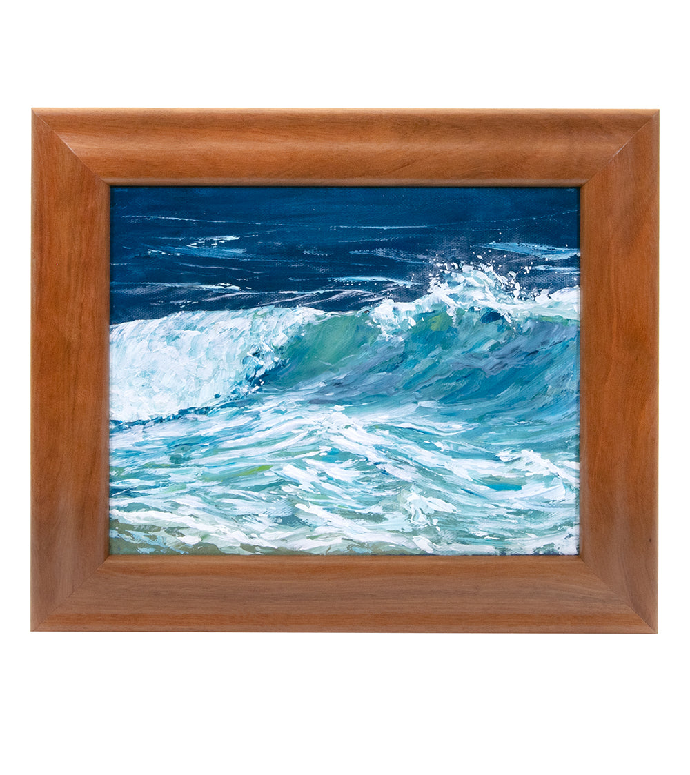 Pintura original "Un centavo por tus pensamientos" de Phillip Gagnon, 25,4 x 20,3 cm