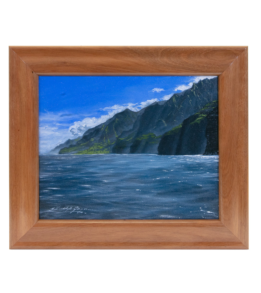 フィリップ・ガニオンによるオリジナル絵画「ハワイを夢見て」10x8