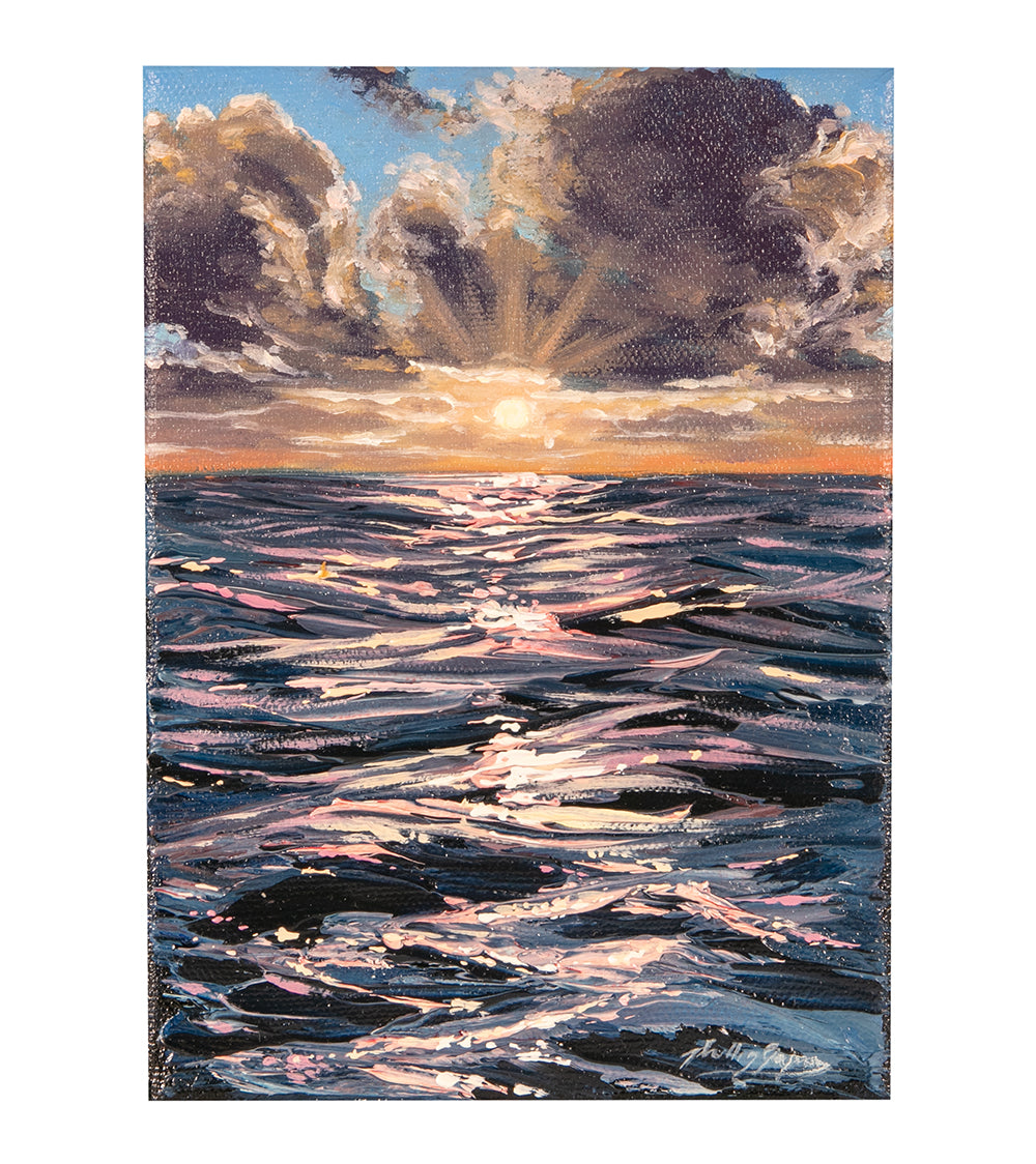 Original Painting "Dancing Light" by Phillip Gagnon 7x5