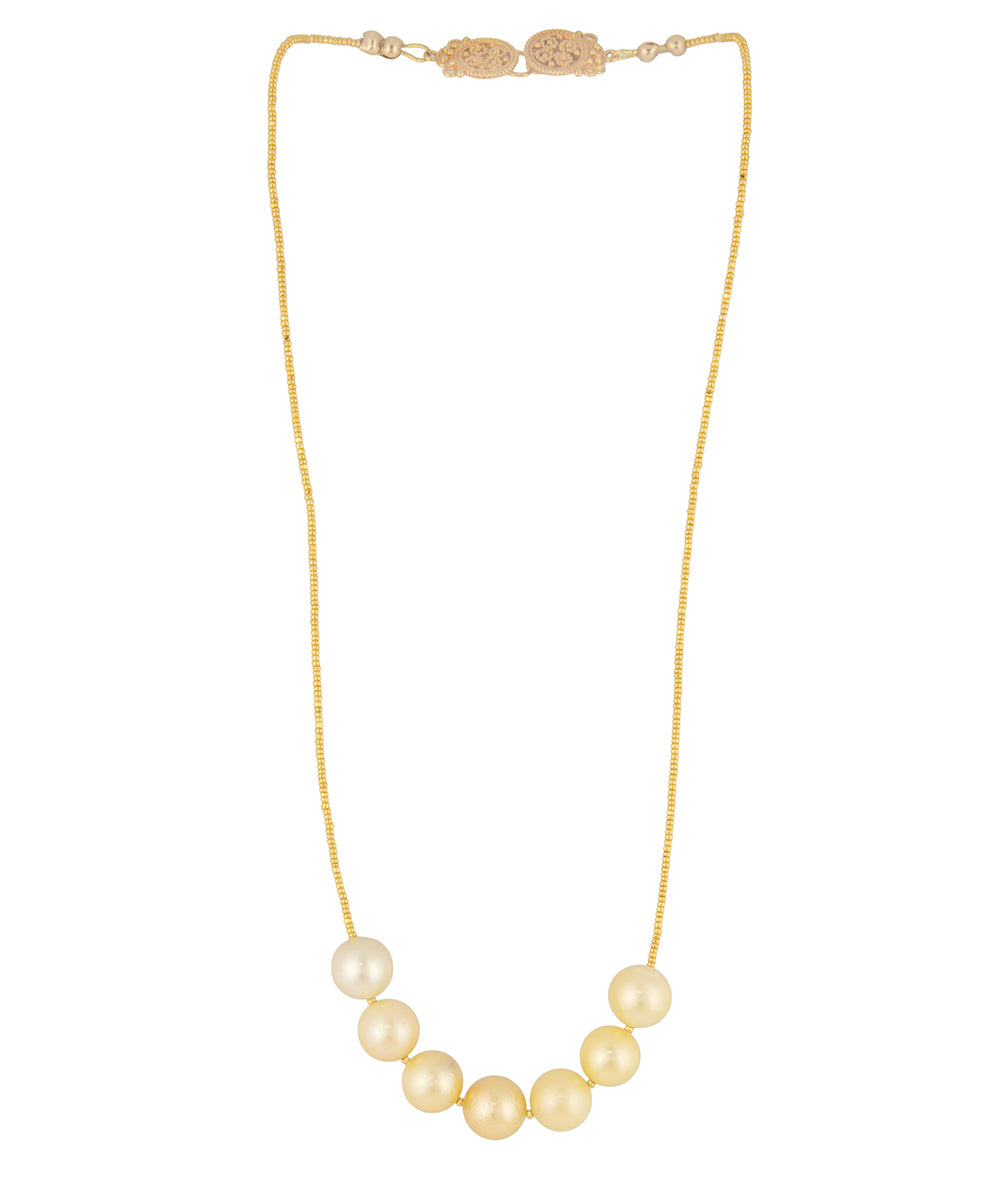 South Sea Golden Pearl Necklace by Galit
