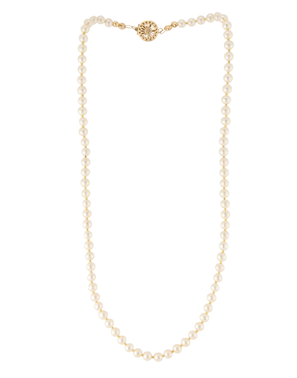 White Freshwater Pearl Necklace by Galit