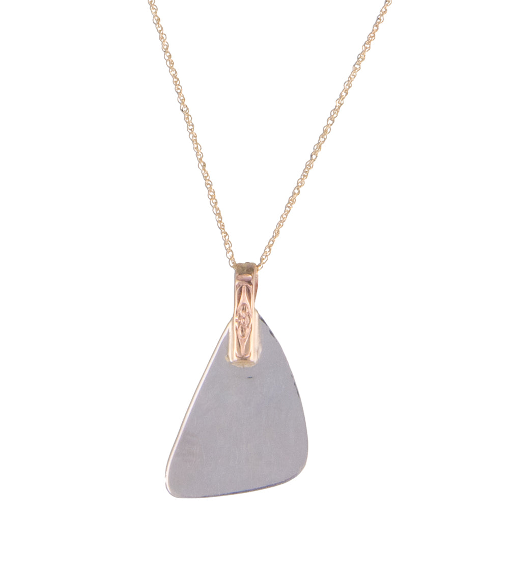 Pink Tourmaline Triangle Cab Necklace by Galit