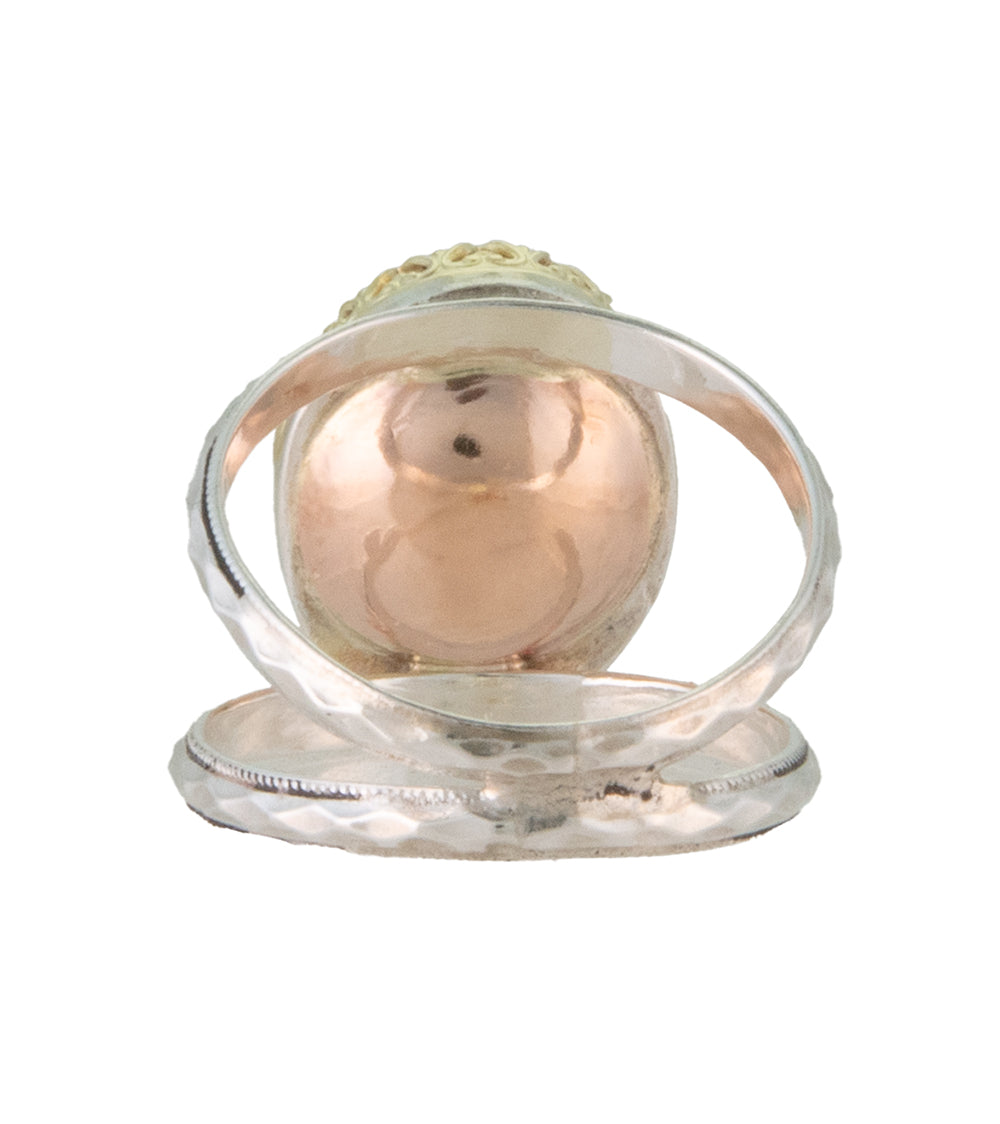 Rainbow Moonstone Faceted Ring by Galit