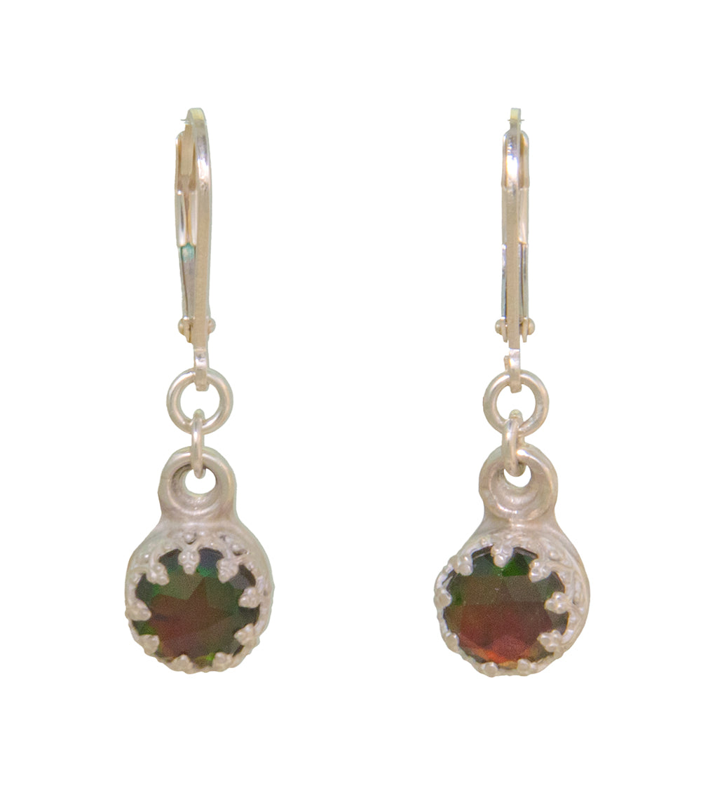 Ammolite Stone Earrings by Galit