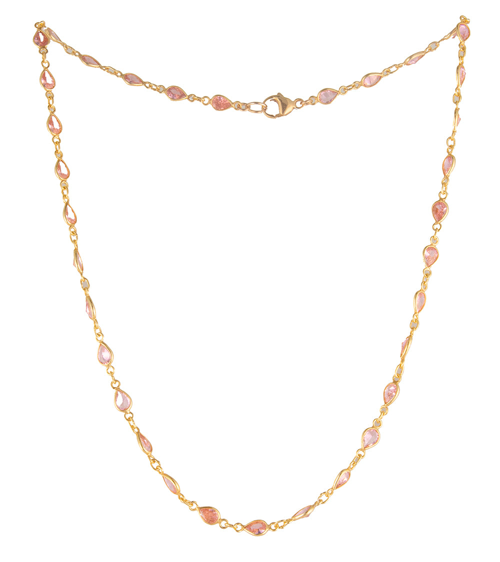 Pink Swarovski Crystal Necklace by Galit