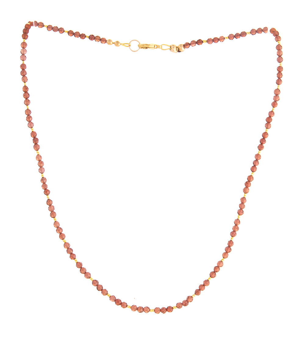 Galitのレッドガーネットネックレス