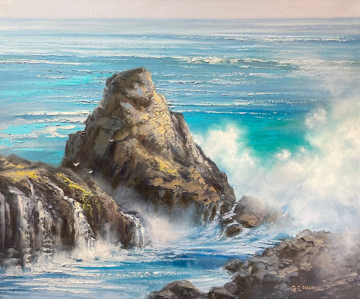 原画:江口ジョージ作「波濤に逆らって」