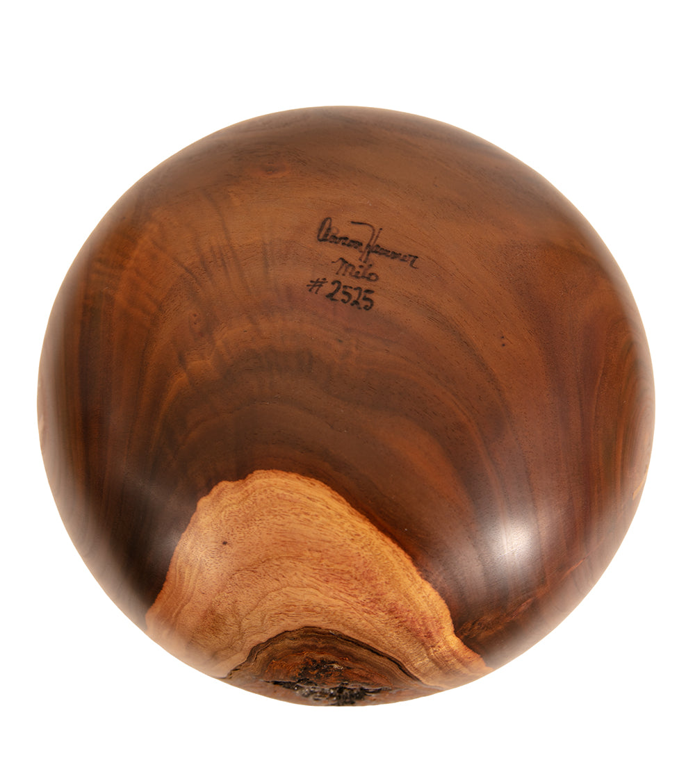 Milo Bowl with Bark and Koa Stitch #2525 by Aaron Hammer