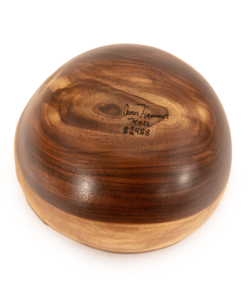 Koa Bowl with Bark #2488 by Aaron Hammer