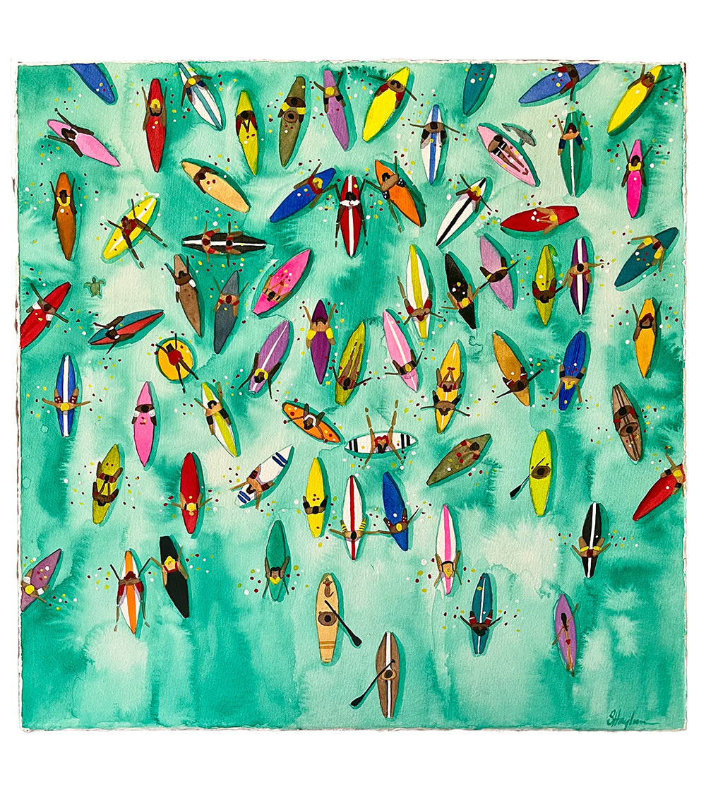 Paddle Out for Lahaina #87 by Sarah Houglum