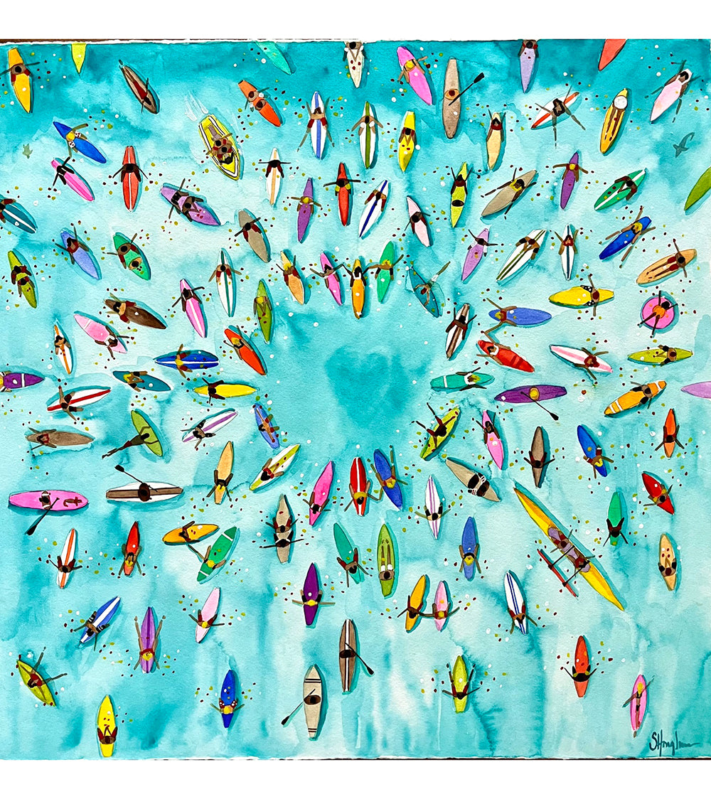 Paddle Out for Lahaina #95 by Sarah Houglum