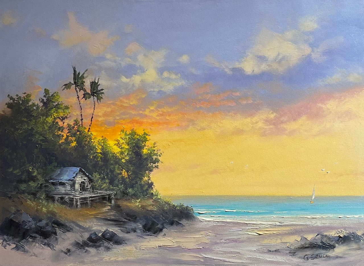 原画:ジョージ・エグチ作「Warm Skies Coastal Sanctuary」