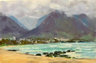 Original Pastel Painting "Kanaha Beach" by Michael Clements 18x12