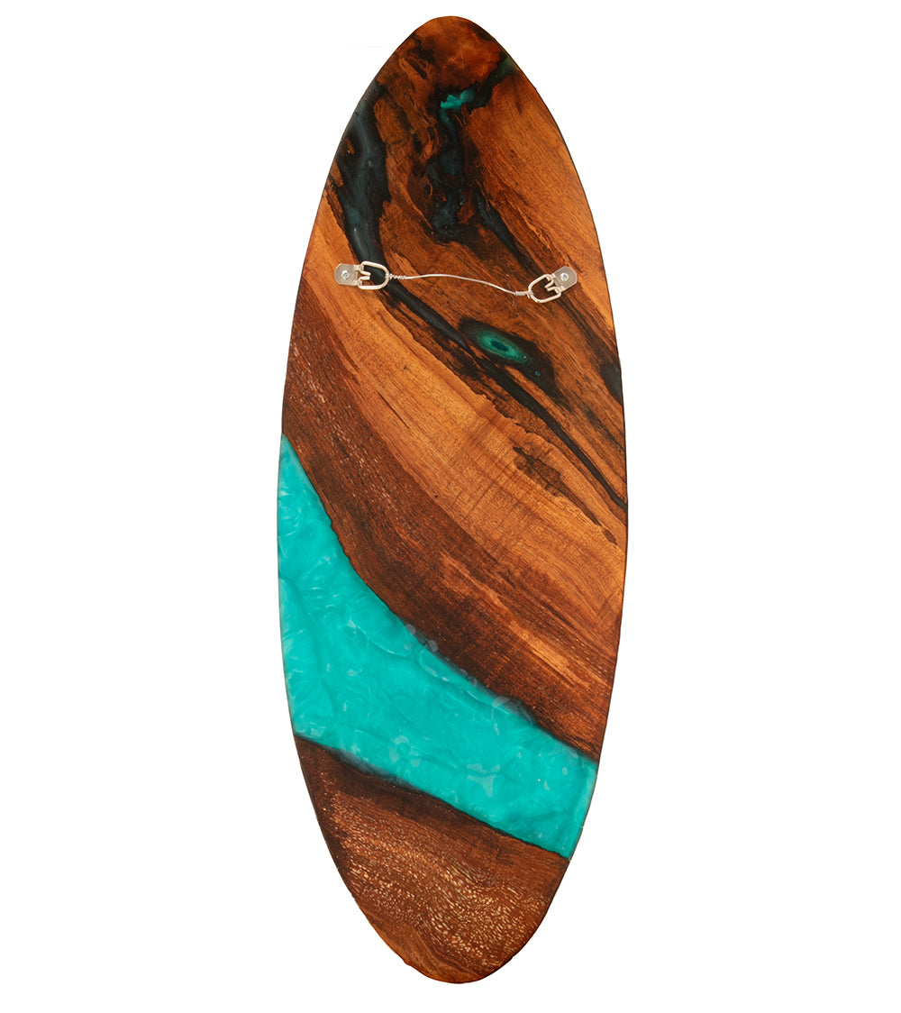 Tabla de surf Koa de 40" "Auʻau #203" de S. Isaac Anderson
