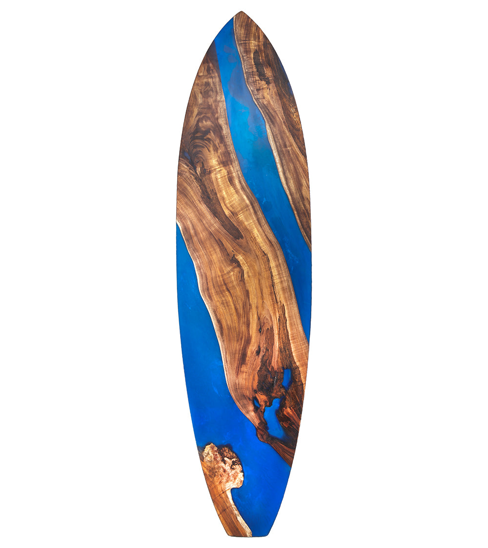 Koa-Ocean Resin 72" Surfboard #321 by Martin & MacArthur