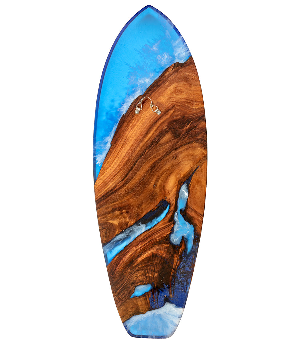 Tabla de surf Koa de 40" "Auʻau #203" de S. Isaac Anderson