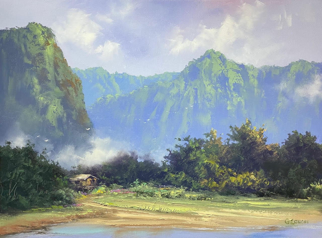 Original Painting: Island Tranquility by George Eguchi