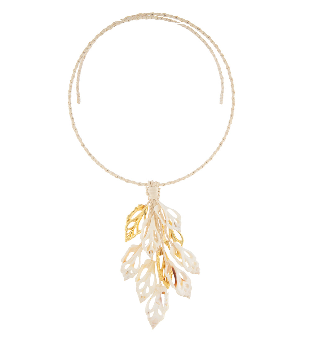 Collar de conchas de uva en rodajas - 44538C