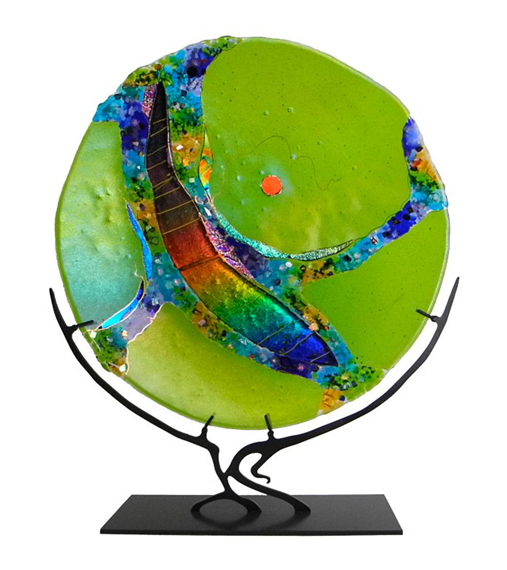 Large Moon Sculpture on Stand