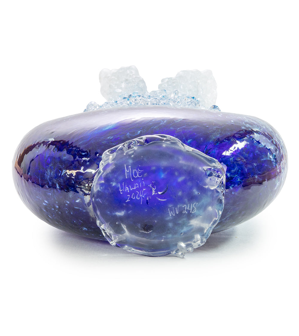 ダニエル・モー作ガラス彫刻「カラパナ・カイ・ウェーブ・ベース」WV248