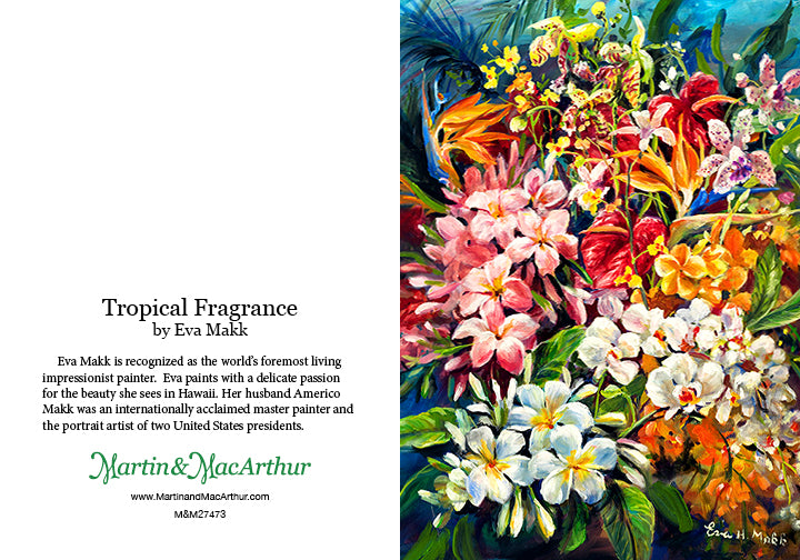 Tarjeta de felicitación "Fragancia tropical" de Eva Makk