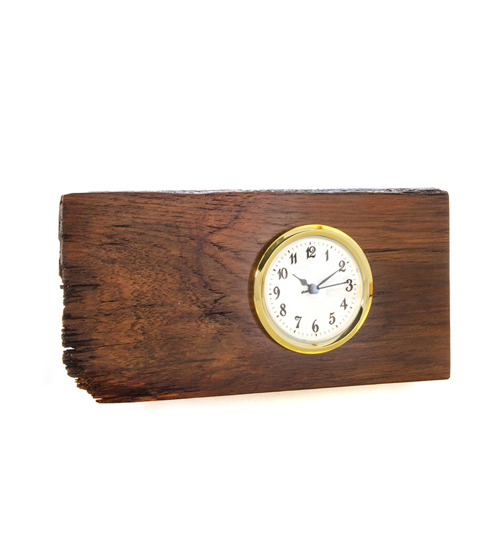 USS Missouri Teak Plank Clock