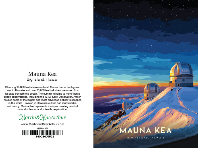 Greeting Card "Mauna Kea, Big Island" Hawaii Travel Art