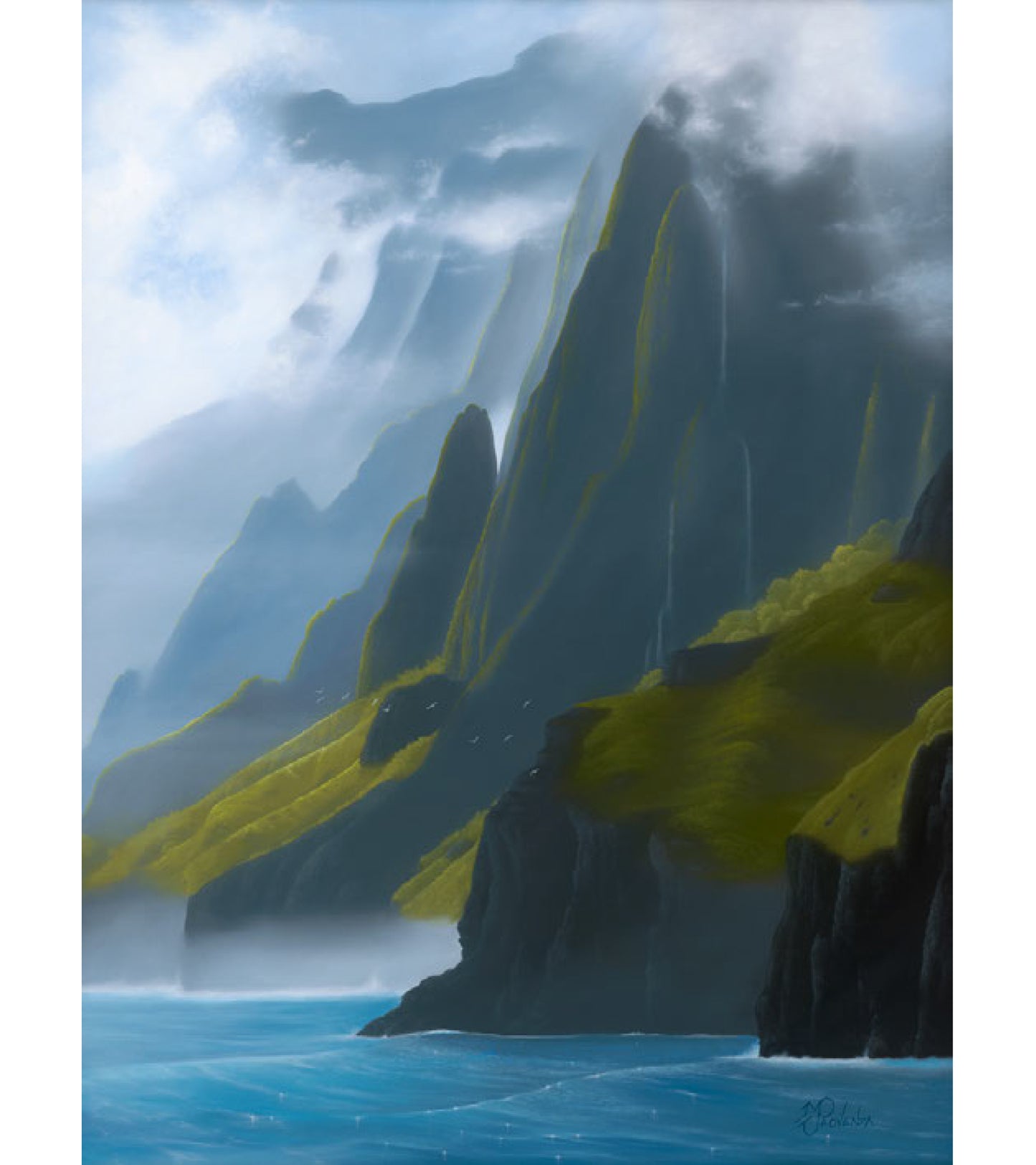 Pintura original: Sublime Shore de Michael Provenza