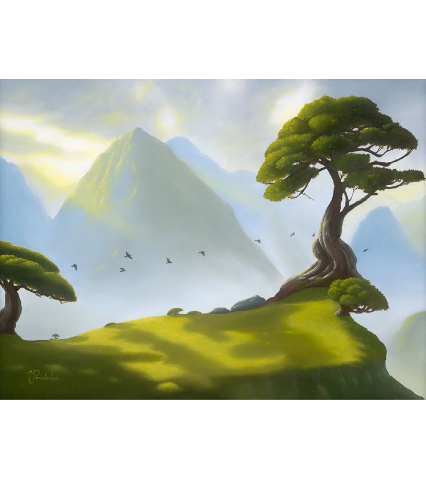 Pintura original: Luz majestuosa de Michael Provenza