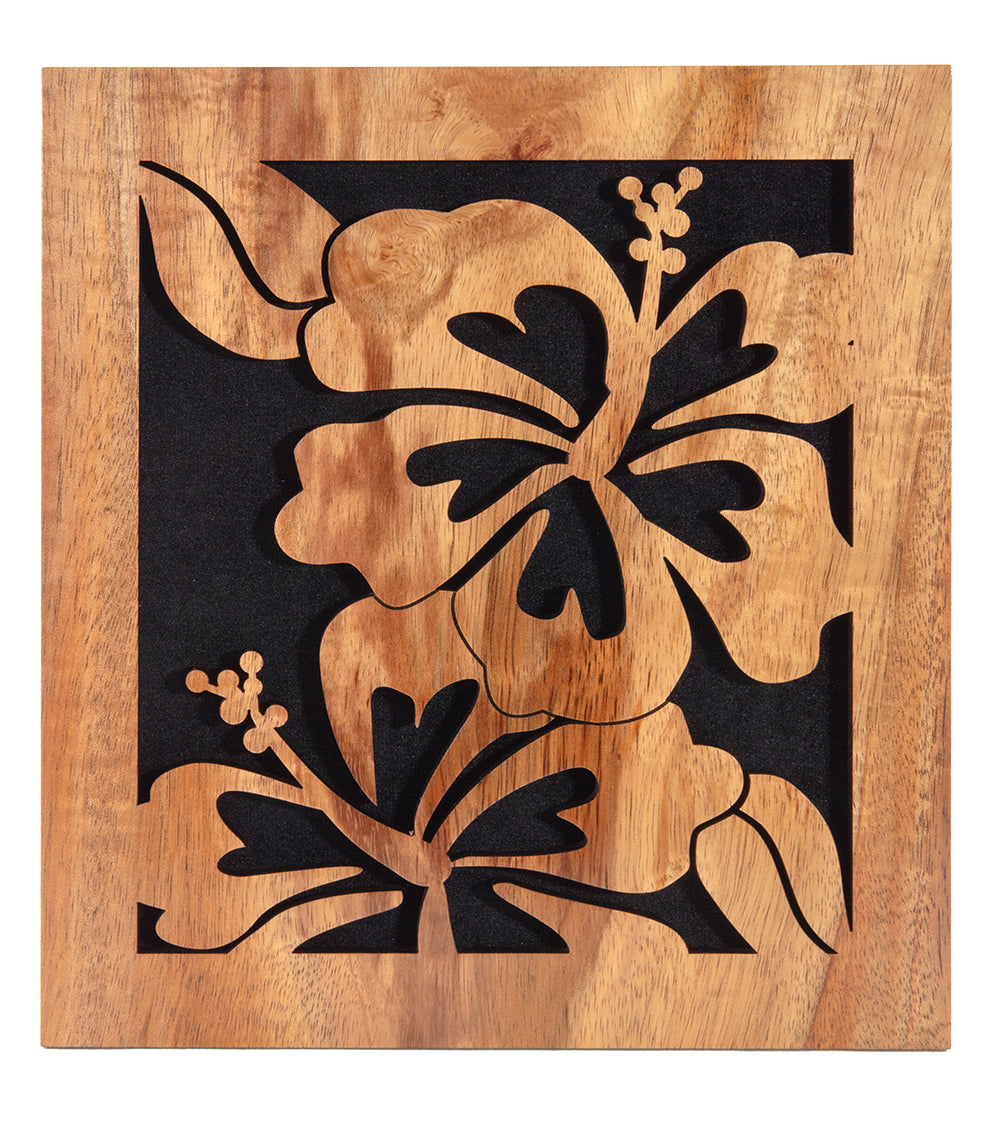 Koa Wall Art - Royal Hibiscus – Martin & MacArthur