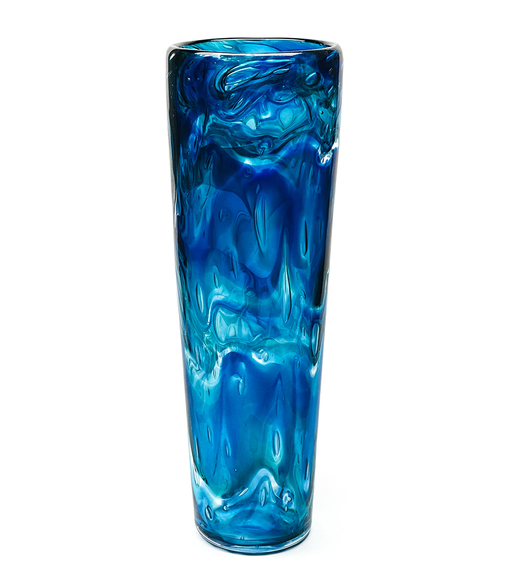 Glass Vessel "Ocean Current" by Jonathan Swanz