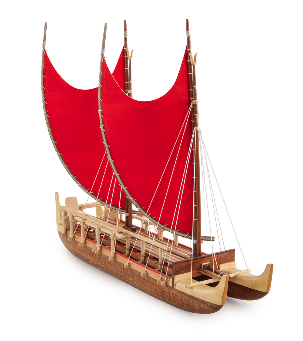 Koa 12”L Canoe “Hokulea” by Francis Pimmel