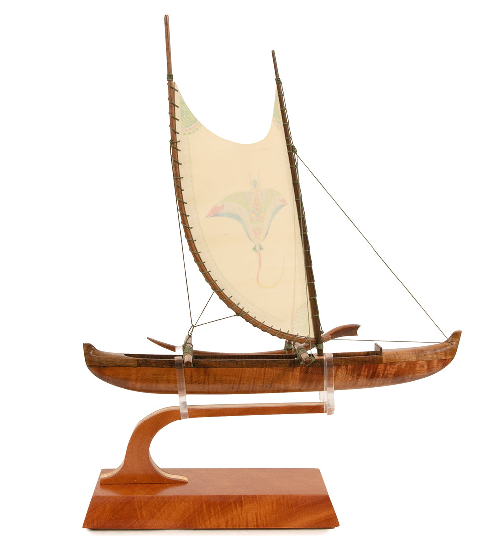 Canoa Koa 18" "Opelu Honu" de Francis Pimmel