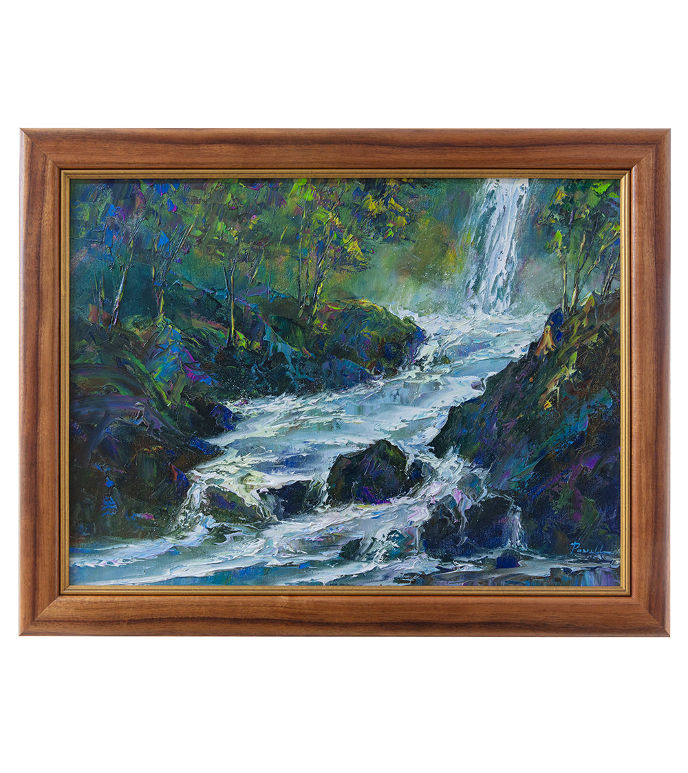 Pintura original "Camino a Hana 2/2024" de Michael Powell 24x18