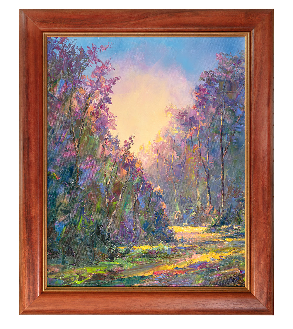 Pintura original "Jacaranadas 3/2025" de Michael Powell