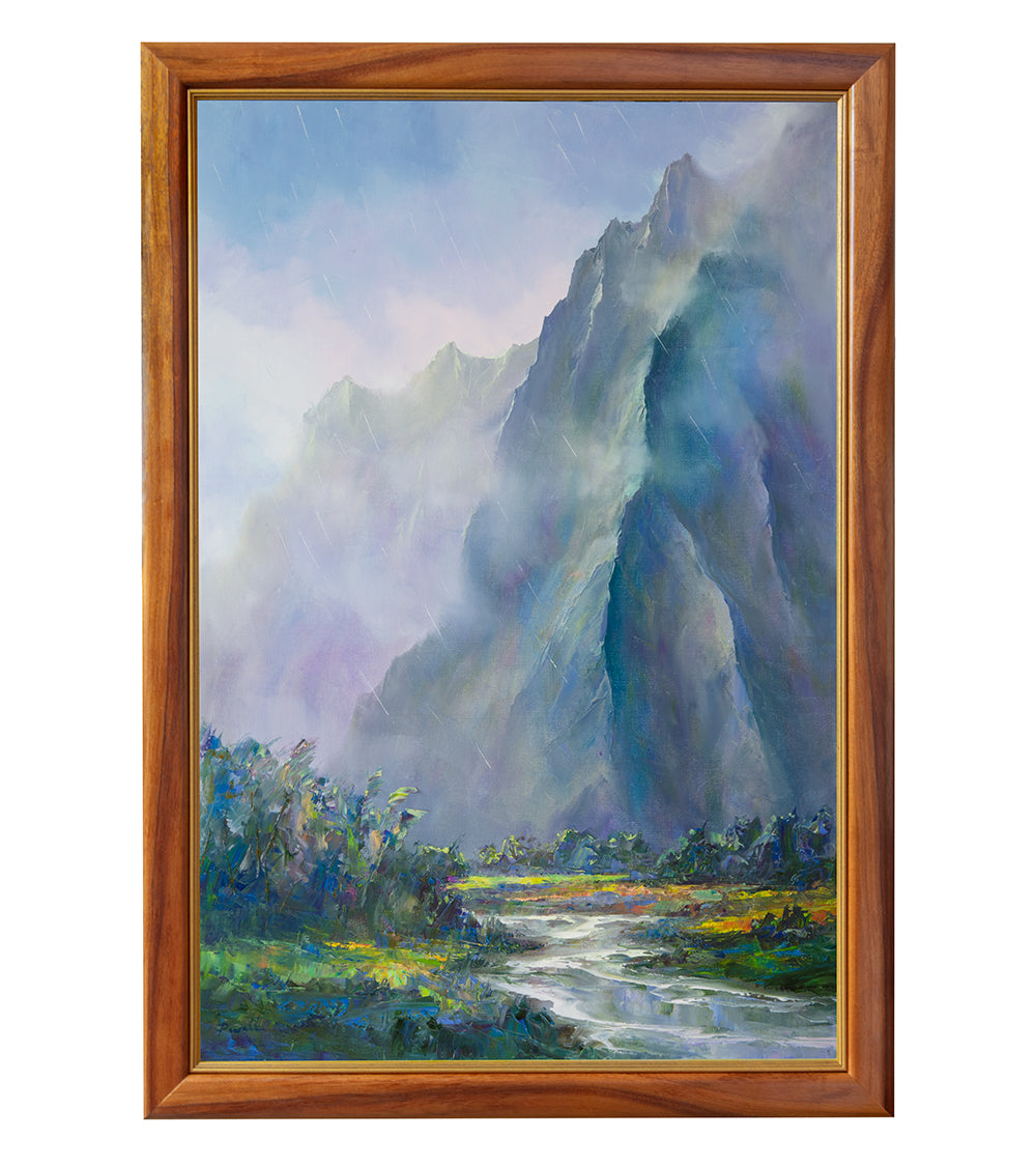 Original Painting "Ko'olau Soft Rain 06/2023" by Michael Powell 24x36