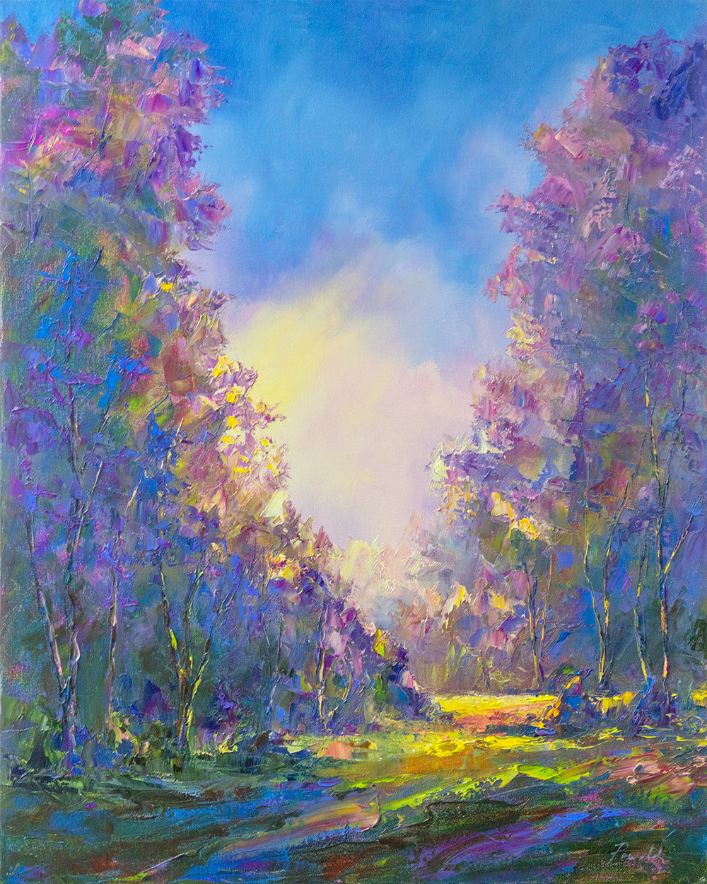 マイケル・パウエル作「アップカントリー・マウイ 12/2023」24x30