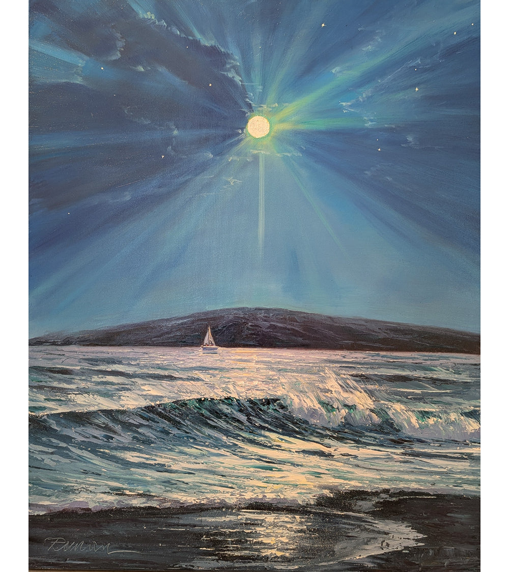 Navegando al atardecer en Maui por Roman Czerwinski