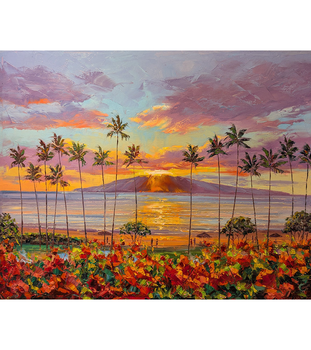 Navegando al atardecer en Maui por Roman Czerwinski