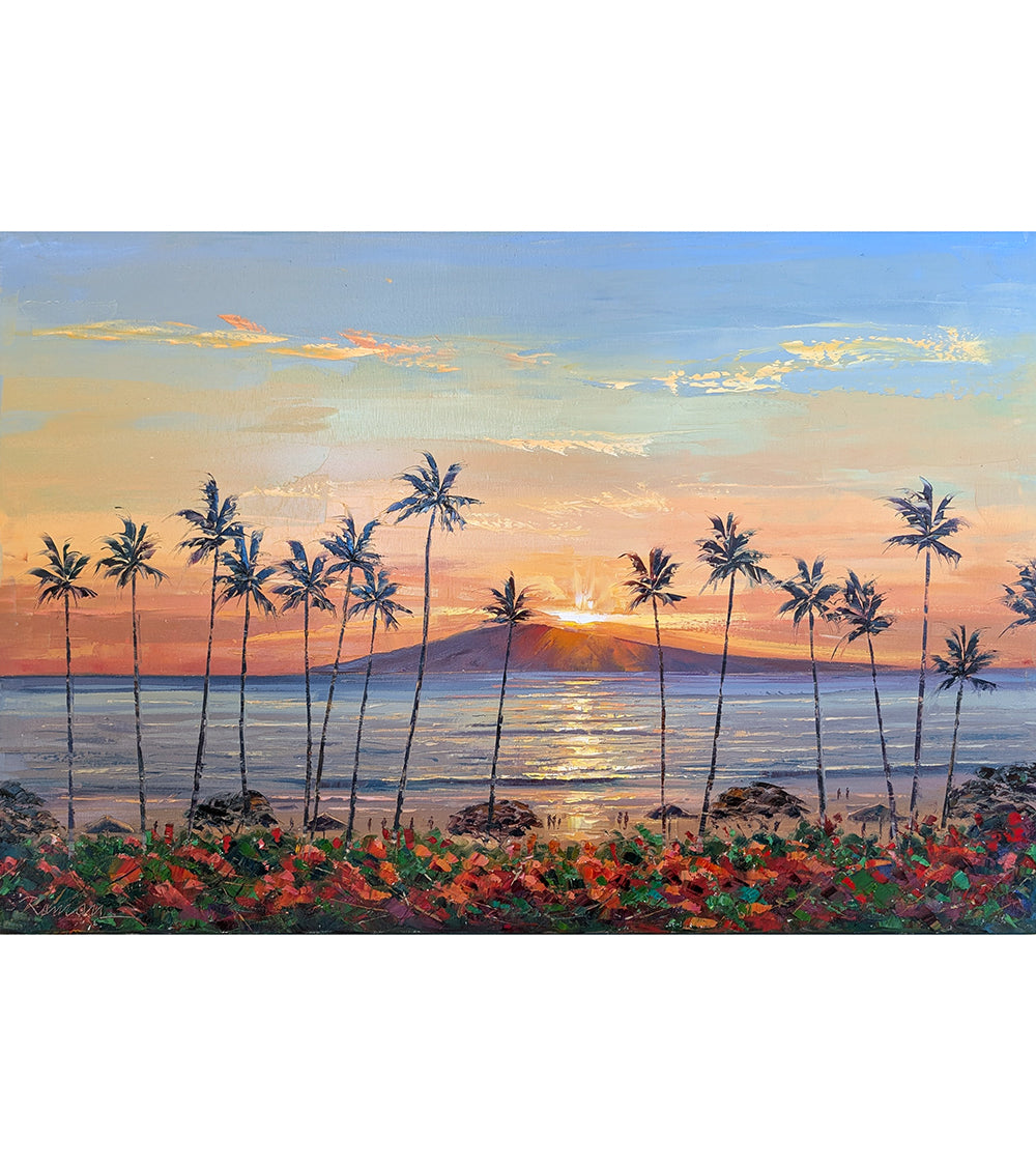 Navegando al atardecer en Maui por Roman Czerwinski